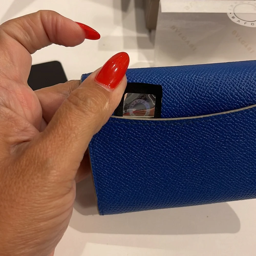 Bulgari Card Wallet w/ Certification, really unique and sophisticated